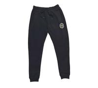 STARTER Urban Designer - Pantaloni da jogging da uomo, in cotone, con logo, colore: nero e blu, Nero , XL
