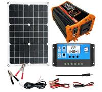 Starterz Kit Pannello Solare - Modulo Fotovoltaico Monocristallino, Compatibile Con Inverter, Conversione Energetica Ad Alta Efficienza | Fornitura Di energia-Elettrica Di Riserva Per La Casa,