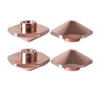 Startnow Ugelli da taglio laser serie Bodor Dia.32mm Singoli doppi strati Calibro 1.0 3.0mm Laser Esagonale Ugello in rame (Bo-32-D 1 PZ, 2.0)