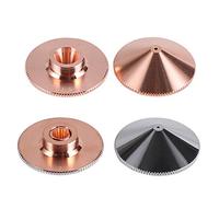 Startnow Ugello di taglio laser per Raytools Empower Head D32mm Fibra Laser Ugello Doppio strato 1.0 1.2 1.5mm (S32-A-15-S 10 Pz, Calibro 1.0mm)