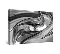 Startonight Quadro su Tela Bianco e Nero Destino, Stampe Incorniciato e Pronta da Appendere Design Moderno Arredamento Arte Fotografia Grande Formato 80 x 120 cm Luminoso al Buio