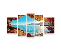 Startonight Quadro su Tela Sedetevi alla Finestra, Quadri Moderni Paesaggio Stampe Incorniciato e Pronta da Appendere per Camere da Letto 90 x 180 cm Luminoso al Buio