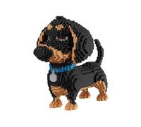 STARTONYOU 2000 + pezzi Super Cute Dog Model Building Blocks Nano Mini Building Blocks fai da te, adatto per adulti e bambini, per completare un gioco di costruzione, bassotto