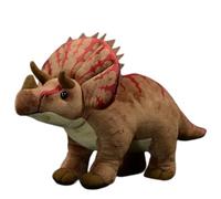 STARTONYOU Dino Cuddly Toy Triceratops Dinosaur Plush Toy Kawaii Plush Realistic Toy Wild Animals Easter Great Gift Idea for Children Boys Girls 38 cm