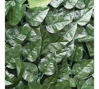 Bricoutlet Siepe Artificiale Alta qualità in Foglie di Lauro con Rete Tessuta 1,5 x 3 Metri