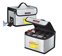 STARTRC Borsa per batterie Lipo Borsa ignifuga antideflagrante Borsa di stoccaggio di grande capacità Custodia sicura per batterie Lipo per lo stoccaggio e la ricarica (21,5 x 15 x 14 cm)