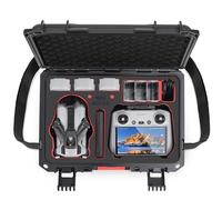 STARTRC Mini 5 Pro Custodia, impermeabile custodia rigida per DJI Mini 5 Pro Fly More Combo accessori controller per DJI RC 2/RC-N3, 7 batterie e hub caricabatterie [Solo valigia]