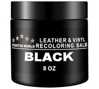 STARTSO WORLD 200ml Kit di Riparazione per Pelle, Set Nero per Arredamento, Divani e Sedili Auto - Tintura e Vernice per Riparazione Cuoio Decolorato e Graffiato