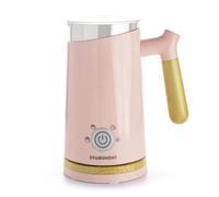Starument Montalatte elettrico automatico, schiumatore e riscaldatore per caffè, latte, cappuccino, altre bevande cremose, 4 impostazioni per latte freddo/arioso/schiuma densa e latte caldo, facile da