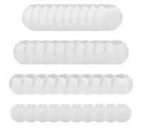 STARVAST - 40 lanterne in carta bianca - Lampione di carta a sfera per matrimoni, compleanni, feste ed eventi, assortite di misure rotonde (4", 6", 8", 10")