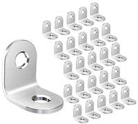 Starvast, 50 staffe angolari in acciaio inossidabile 90 gradi, angolo retto per angolo retto - 20 x 20 x 16 mm L a forma di mobili, fissaggio corner brace guarnizione angolo