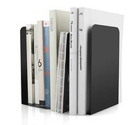 STARVAST Confezione da 2 fermalibri antiscivolo a forma di L, 20 x 10 x 15 cm, in metallo resistente, per libri e librerie, per casa e scuola, ufficio, libreria