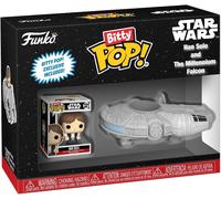 STARWARS Han Solo Figura 2cm con Millenium Falco Funko POP BITTY 321