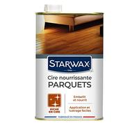 STARWAX Cera concentrata per Pavimenti cerati, 1 l, Ideale per nutrire e abbellire Pavimenti Grezzi o già cerati, rinnovare e Mantenere, Finitura Calda