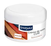 STARWAX - Crema nutriente in Pelle - Cura e Conserva Flessibilità e Brillanza - A La Lanolina e Olio di Piede di Manzo - Incolore - Penetra in profondità - Made in France - 150 ml