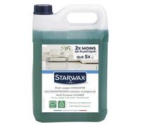 STARWAX Detergente Multiuso Concentrato Pino 5L | Pulisce e sgrassa pavimenti e superfici lavabili, senza ammoniaca né candeggina, senza risciacquo, compatibile robot