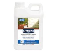 STARWAX - Detergente Sgrassante per Tetti, Muri, Pavimenti Esterni - Superpotente - Pulisce Grassi, Fuliggine e Muschio - Compatibile con Idropulitrici - Prodotto in Francia - 2L - 1000m²