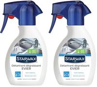 STARWAX - Disincrostante sgrassante lavelli - Elimina calcare e grasso - Rinnova la brillantezza - Compatibile fosse biologiche - Prodotto in Francia - 250ml (Confezione da 2)