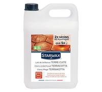 STARWAX - Latte Lucidante per Pavimenti e Piastrelle in Terracotta - Protegge e Lucida - Formula Antiscivolo e Senza Risciacquo - 5L - Fino a 60 Utilizzi