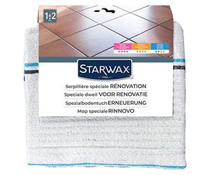 STARWAX Panno multiuso per pavimenti interni, 50x100cm | Speciale restauro, molto assorbente e resistente, non lascia pelucchi, grande formato