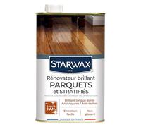 STARWAX - Rinnovatore brillante protettore per parquet vetrificati e pavimenti laminati - Fa brillare, protegge e attenua le righe - Antimacchia e antiusura - 1l - fino a 30m2