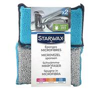 STARWAX - Spugne in microfibra x2 - Utilizzabili su tutte le superfici della casa - Assorbenti, resistenti e asciuganti - Spolverare - Pulire senza graffiare