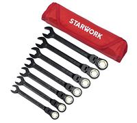 STARWORK TRUE MECHANIC - Set di chiavi a cricchetto (7 pezzi, 120T FLX)
