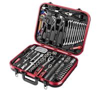 STARWORK TRUE MECHANIC™ - Set di utensili meccanici e bussole, 169 pezzi, serie regalo, set metrico professionale