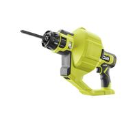 RYOBI Sbocco senza fili 18 V ONE+ RDA18-0 - Cavo 7,6 m, testa 16 mm, Auto-Feed & Inverter, 600 giri/min, LED integrato, compatibile con sistema LINK, ideale lavelli, docce, WC (senza batteria)