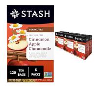 Stash Tea Cinnamon Apple Chamomile Herbal Tea, 20 Count Tea Bags in Foil (Pack of 6)