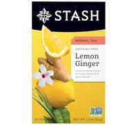 Stash Tea Lemon Ginger Herbal Tea, Box of 20 Tea Bags