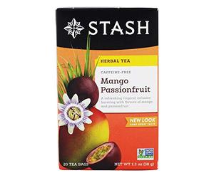 Stash Tea - Passionfruit mango alla caffeina senza tè - 20 Bustine di tè