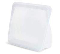 Stasher 960 - Sacchetto riutilizzabile in platino per alimenti, 20,95 x 21,60 cm, trasparente, in silicone