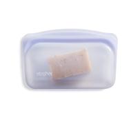 Stasher Borsa per snack riutilizzabile in silicone di alta qualità, lavanda, microonde, sous vide, lavabile in lavastoviglie, forno e freezer, senza BPA, senza perdite, ecologica, 350 ml