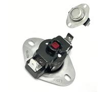 Stat 62775 - Statistica di sicurezza contro il surriscaldamento per | Struttura in metallo, finitura nera, dimensioni 5,1 x 3,8 cm, sostituisce vecchi interruttori difettosi, design robusto