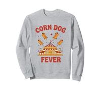 State, Fair Corndogs Lover Vintage Foodie Design Felpa