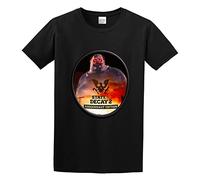 State of Decay Logo Unisex 100% Cotton Short-Sleeve T-Shirts Black XXXL