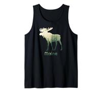 State of Maine Moose Forest Tree Hunter Wildlife Canotta