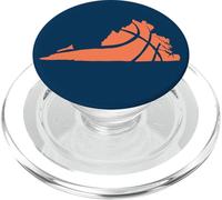 State of Virginia Basketball Design Graphic PopSockets PopGrip per MagSafe