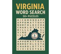 State Of Virginia Word Search: 50+ Puzzles | Easy To Read | 110 Pages