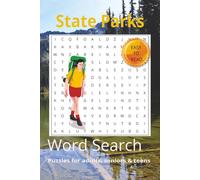 State Parks Word Search Puzzle Book: Word Searches with Easy to Read Print about State Parks, National Parks, Travel Guide and more 6x9 inches, 110 ... for vacations, Holidays and Free Times