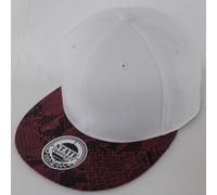 State Property pelle di Serpente Picco Bicolore Cappello con Visiera
