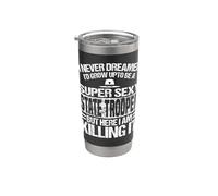 State Trooper Apparel - Divertente design Great Troopers Bicchiere termico in acciaio inox doppia parete