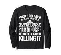 State Trooper Apparel - Divertente Design Great Troopers Maglia a Manica