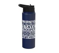 State Trooper Apparel - Simpatico design divertente dei soldati Stainless Steel Insulated Water Bottle
