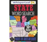 STATE Word Search Book: Brain Games for Adults and Seniors / Puzzle about United States, Capitals, History and More / 110+ Pages / 500+ Words / 6x9 ... and Free Times / Stress Relief and Relaxation