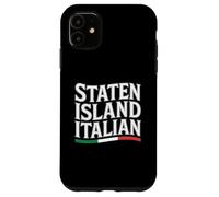 Staten Island Italia New York Bandiera Italia Immigrant Pride Custodia per iPhone 11