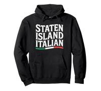 Staten Island Italia New York Bandiera Italia Immigrant Pride Felpa con Cappuccio