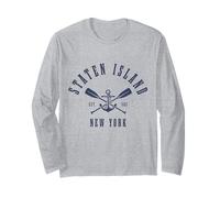 Staten Island New York NY Pride Maritime Nautical Maglia a Manica