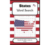 States Word Search: Word searches with Easy to Read Print about the States and More | 6x9 inches, 110 pages | 50+ puzzles… Gift for Vacations, Holidays and Free Times